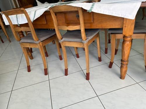 Kundenfoto: Stuhlsocken im Einsatz